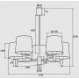 Argon Ponte Plus 2169 lampa podsufitowa 5x15 W mosiądz zdj.2