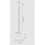 Argon Eufrat 3193 lampa wisząca 1x15 W biała zdj.2