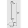 Argon Sines 4218 lampa wisząca 1x15 W mosiądz zdj.2