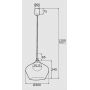 Argon Irun 4268 lampa wisząca 1x7 W mosiądz zdj.2