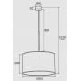 Argon Metis 4345 lampa wisząca 1x15 W czarna zdj.2