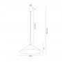 Argon Nashville 4695 lampa wisząca 1x15 W czarna zdj.2