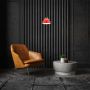 Argon Ventura 8776 lampa wisząca 1x15 W czerwona-tytan zdj.4