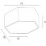 Argon Libero 8783 plafon 1x12 W brązowy zdj.2
