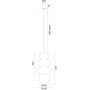 Argon Orlando Plus 8785 lampa wisząca 1x6 W biała-opal zdj.2