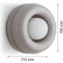 Argon Tevo 8809 kinkiet 1x4.5 W beżowy-opal zdj.2