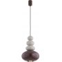 Argon Diego 8820 lampa wisząca 1x5 W brązowa-beżowa zdj.1
