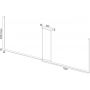 Argon Miami 8839 lampa wisząca 2x74 W złota zdj.2