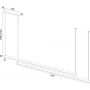 Argon Miami 8839 lampa wisząca 2x74 W złota zdj.3