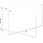 Argon Miami 8839 lampa wisząca 2x74 W złota zdj.4