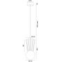 Argon Volante 8951 lampa wisząca 1x6 W drewno-opal zdj.2