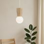 Argon Volante 8951 lampa wisząca 1x6 W drewno-opal zdj.8