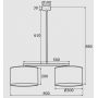 Argon Karin 900 lampa podsufitowa 2x15 W biała zdj.2