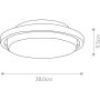 Elstead Lighting Ryde BATHRYDEF plafon 1x9 W chrom zdj.2