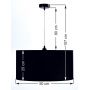 BPS Koncept Standard HomeLight 01000950 lampa wisząca 1x60 W czarna zdj.2
