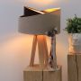 BPS Koncept Galaxy 060S019 lampa stołowa 1x60 W złota-drewno-brązowa-beżowa zdj.8