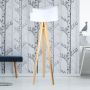 BPS Koncept Galaxy 060P060 lampa stojąca 1x60 W biała-drewno zdj.6