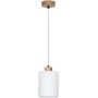 Britop Lighting Zefir 111860174 lampa wisząca 1x60 W biała zdj.1