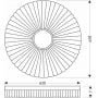 Candellux Tart 1324954 plafon 1x24 W biały zdj.2