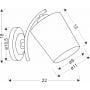 Candellux Esnyr 2122684 kinkiet 1x40 W biały zdj.2