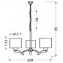 Candellux Draga 3304208 lampa wisząca zdj.2