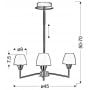 Candellux Togo 3310639 lampa podsufitowa 3x40 W biały zdj.2