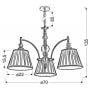 Candellux Austin 3313842 lampa wisząca zdj.2