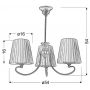 Candellux Mozart 3333970 lampa podsufitowa 3x60 W patyna zdj.2