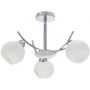 Candellux Amos 3334991 lampa podsufitowa 3x40 W biała-chrom zdj.1