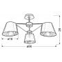 Candellux Cortez 3354982 lampa podsufitowa zdj.2