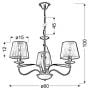 Candellux Diva 3355057 lampa wisząca zdj.2