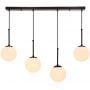 Candellux Pompei 3409630 lampa wisząca 4x40 W czarny zdj.2