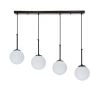 Candellux Pompei 3409630 lampa wisząca 4x40 W czarny zdj.1