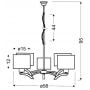 Candellux Draga 3504222 lampa wisząca zdj.2