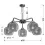 Candellux Ray 3567098 lampa wisząca zdj.2