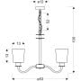 Candellux Schubert 3574249 lampa wisząca zdj.2