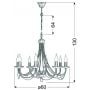 Candellux Muza 3869187 lampa wisząca zdj.2