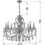 Candellux Aurora 3897579 lampa wisząca zdj.2