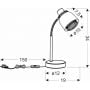 Candellux Aleksandria 4113774 lampa stołowa 1x40 W czarna zdj.2