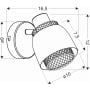 Candellux Aleksandria 9113750 kinkiet 1x40 W czarny zdj.2