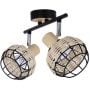 Candellux Tajga 9212203 lampa podsufitowa 2x40 W czarna zdj.4