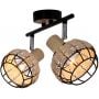 Candellux Tajga 9212203 lampa podsufitowa 2x40 W czarna zdj.6