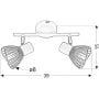 Candellux Fly 9261898 lampa podsufitowa zdj.2