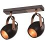 Candellux Anica 9281797 lampa podsufitowa 2x40 W czarny zdj.1