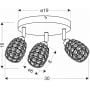 Candellux Shiba 9813408 lampa podsufitowa 3x15 W chrom zdj.2