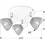 Candellux Fly 9861980 lampa podsufitowa zdj.2