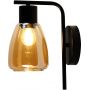 Candellux Moldo 2135103 kinkiet 1x40 W czarny-bursztynowy zdj.1