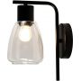 Candellux Moldo 2135110 kinkiet 1x40 W czarny-przezroczysty zdj.1