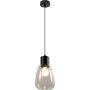 Candellux Moldo 3135066 lampa wisząca 1x40 W czarna-przezroczysta zdj.1