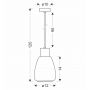 Candellux Moldo 3135080 lampa wisząca 1x40 W czarna-przydymiona zdj.2